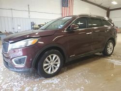 Salvage cars for sale at San Antonio, TX auction: 2016 KIA Sorento LX