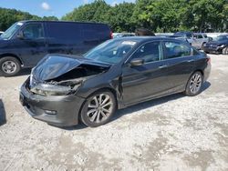 Salvage cars for sale at North Billerica, MA auction: 2015 Honda Accord Sport