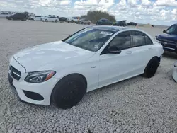 Salvage cars for sale at Taylor, TX auction: 2017 Mercedes-Benz C 43 4matic AMG