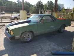 Salvage cars for sale at Gaston, SC auction: 1980 Chevrolet EL Camino