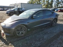 Salvage cars for sale at Arlington, WA auction: 2022 Tesla Model 3