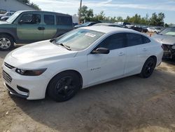 Chevrolet salvage cars for sale: 2016 Chevrolet Malibu LS