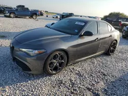 Salvage cars for sale at Taylor, TX auction: 2019 Alfa Romeo Giulia TI