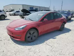 Salvage cars for sale at Haslet, TX auction: 2023 Tesla Model 3