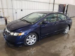 Salvage cars for sale at Avon, MN auction: 2009 Honda Civic LX