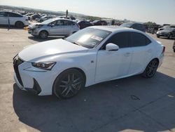 Salvage cars for sale at Grand Prairie, TX auction: 2017 Lexus IS 200T