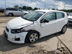 Salvage cars for sale at Woodhaven, MI auction: 2016 Chevrolet Sonic LS