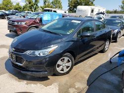 Chevrolet salvage cars for sale: 2018 Chevrolet Cruze LS