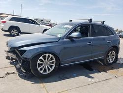 Salvage cars for sale at Grand Prairie, TX auction: 2015 Audi Q5 Premium Plus