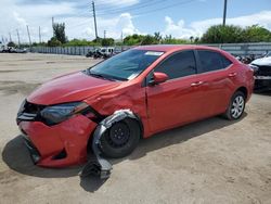 Carros salvage para piezas a la venta en subasta: 2019 Toyota Corolla L