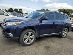 Toyota salvage cars for sale: 2012 Toyota Highlander Limited