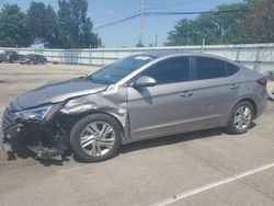 Salvage cars for sale at Moraine, OH auction: 2020 Hyundai Elantra SEL