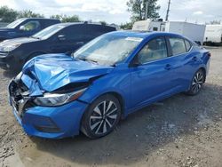 Salvage cars for sale at Kansas City, KS auction: 2021 Nissan Sentra SV