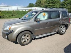 Salvage cars for sale at Davison, MI auction: 2010 Honda Pilot EXL