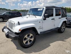 Flood-damaged cars for sale at auction: 2018 Jeep Wrangler Unlimited Sahara