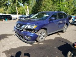 Nissan Pathfinder salvage cars for sale: 2018 Nissan Pathfinder S