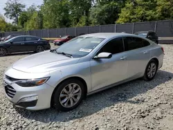 Chevrolet salvage cars for sale: 2020 Chevrolet Malibu LT