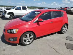 Salvage cars for sale at Grand Prairie, TX auction: 2015 Chevrolet Sonic LTZ