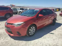 Toyota salvage cars for sale: 2015 Toyota Corolla L