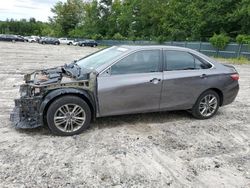 Salvage cars for sale at Candia, NH auction: 2016 Toyota Camry LE