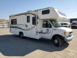 Salvage trucks for sale at Sacramento, CA auction: 2000 Tioga 2000 Ford Econoline E350 Super Duty Cutaway Van RV