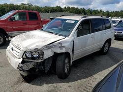 Salvage cars for sale from Copart Exeter, RI: 2004 Toyota Highlander Base