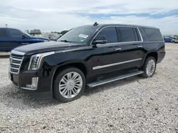 Salvage cars for sale at Houston, TX auction: 2018 Cadillac Escalade ESV Platinum