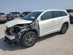 Toyota Highlander se salvage cars for sale: 2017 Toyota Highlander SE