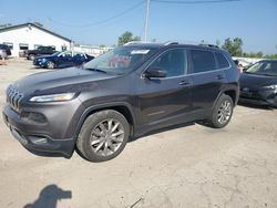 Salvage cars for sale at Pekin, IL auction: 2015 Jeep Cherokee Limited