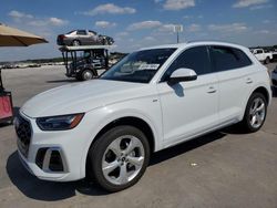 Salvage cars for sale at Grand Prairie, TX auction: 2022 Audi Q5 Premium Plus 45