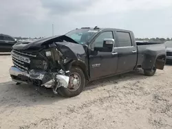 Salvage cars for sale at Houston, TX auction: 2021 Chevrolet Silverado K3500 LTZ