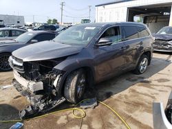 2016 Toyota Highlander Limited en venta en Chicago Heights, IL