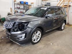 Salvage cars for sale at Ham Lake, MN auction: 2016 Ford Explorer Limited