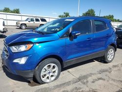 Salvage cars for sale at Littleton, CO auction: 2021 Ford Ecosport SE