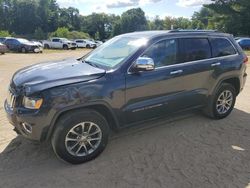 Salvage cars for sale at North Billerica, MA auction: 2015 Jeep Grand Cherokee Limited