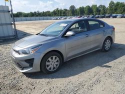 Salvage cars for sale at Lumberton, NC auction: 2021 KIA Rio LX