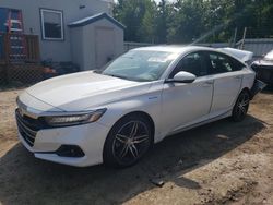 Salvage cars for sale at Lyman, ME auction: 2022 Honda Accord Touring Hybrid