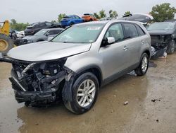 Salvage cars for sale at Bridgeton, MO auction: 2015 KIA Sorento LX