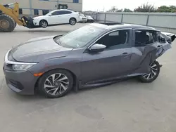 Honda salvage cars for sale: 2017 Honda Civic EX