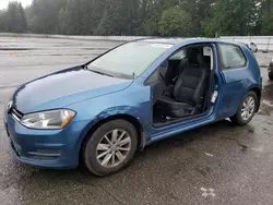 Volkswagen salvage cars for sale: 2015 Volkswagen Golf