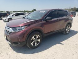 Salvage cars for sale at San Antonio, TX auction: 2017 Honda CR-V LX