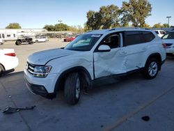 Salvage cars for sale at Sacramento, CA auction: 2018 Volkswagen Atlas SE