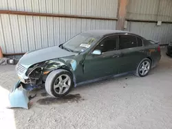 Salvage cars for sale at Houston, TX auction: 2003 Infiniti G35