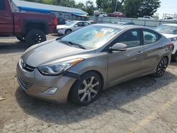 Salvage cars for sale at Wichita, KS auction: 2013 Hyundai Elantra GLS