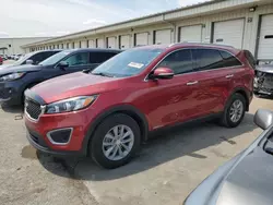 Salvage cars for sale at Louisville, KY auction: 2016 KIA Sorento LX