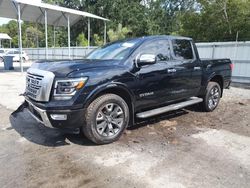 Salvage cars for sale at Savannah, GA auction: 2021 Nissan Titan SV