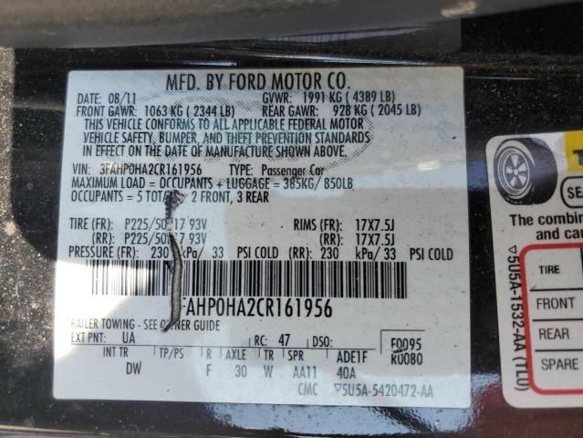 2012 Ford Fusion SE