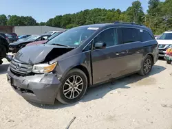 Salvage cars for sale at Seaford, DE auction: 2012 Honda Odyssey EXL