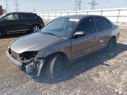 Salvage cars for sale at Elgin, IL auction: 2003 Honda Civic EX