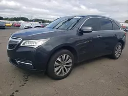 Salvage cars for sale at New Britain, CT auction: 2015 Acura MDX Technology